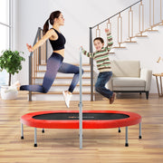 Costway - 2-Person Foldable Mini Kids Fitness Rebounder Trampoline-Red