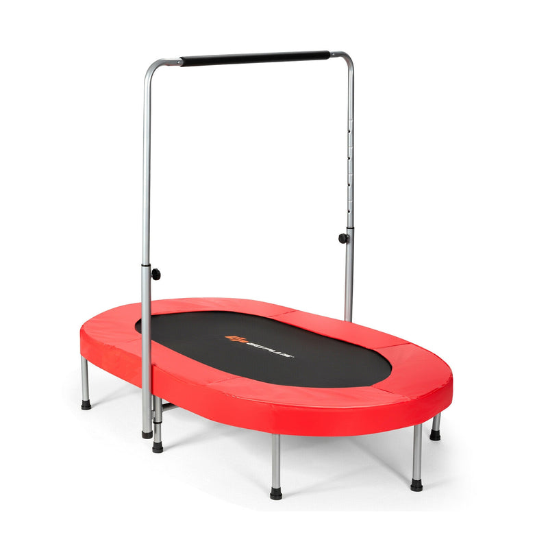 Costway - 2-Person Foldable Mini Kids Fitness Rebounder Trampoline-Red