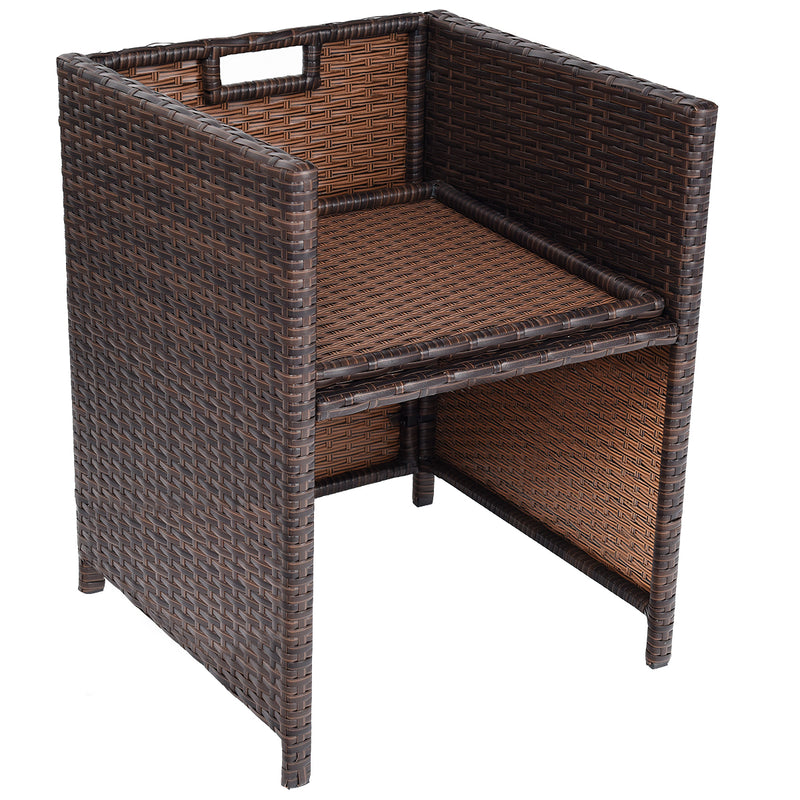 Costway - 10 Pieces Outdoor Patio Dining Set