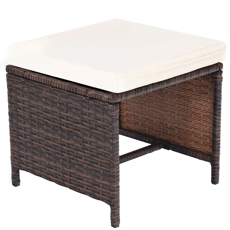 Costway - 10 Pieces Outdoor Patio Dining Set