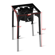 Costway - 100 000-BTU Portable Propane Outdoor Camp Stove with Adjustable Legs