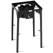 Costway - 100 000-BTU Portable Propane Outdoor Camp Stove with Adjustable Legs