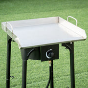 Costway - 100 000-BTU Portable Propane Outdoor Camp Stove with Adjustable Legs