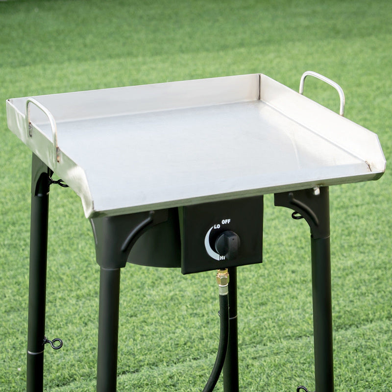 Costway - 100 000-BTU Portable Propane Outdoor Camp Stove with Adjustable Legs