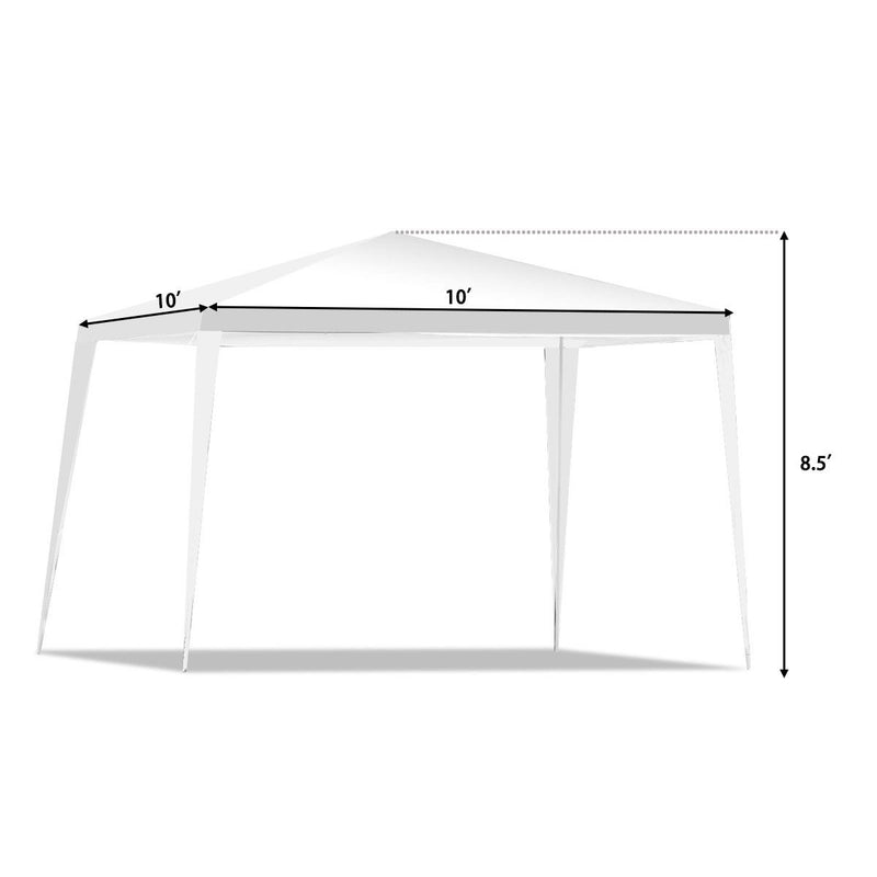 Costway - 10 x 10 Feet Outdoor Wedding Canopy Tent for Backyard