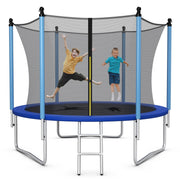 Costway - Outdoor Trampoline with Safety Closure Net-15 ft