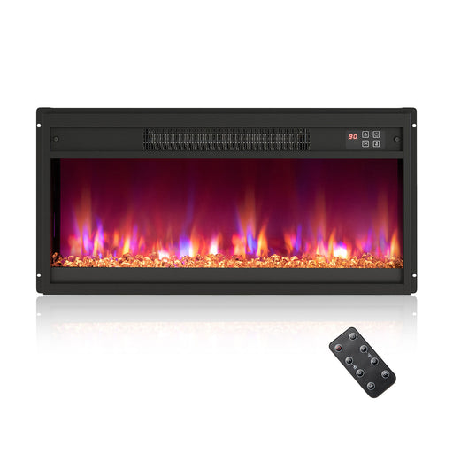 Costway - 18/23/26 Inch 1500W Electric Fireplace Insert with Remote Control-26 inches