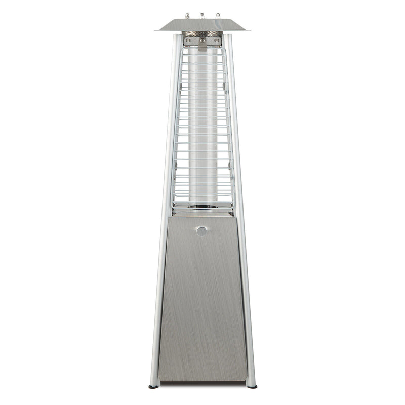 Costway - 10000 BTU Portable Stainless Steel Tabletop Patio Heater with Glass Tube