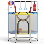 Costway - 55" Kids Trampoline Gift for for 3-6 Years Old Boys and Girls-Navy