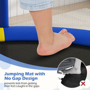 Costway - 55" Kids Trampoline Gift for for 3-6 Years Old Boys and Girls-Navy