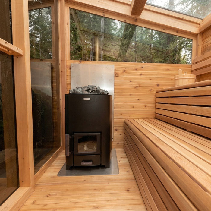 Narvi NC Black Wood Burning Sauna Heater