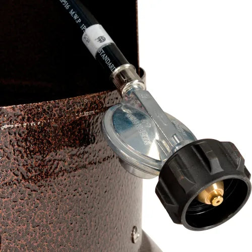 Hiland® Patio Heater With Steel Table, 48000 BTU, Propane, Hammered Bronze — WB245615