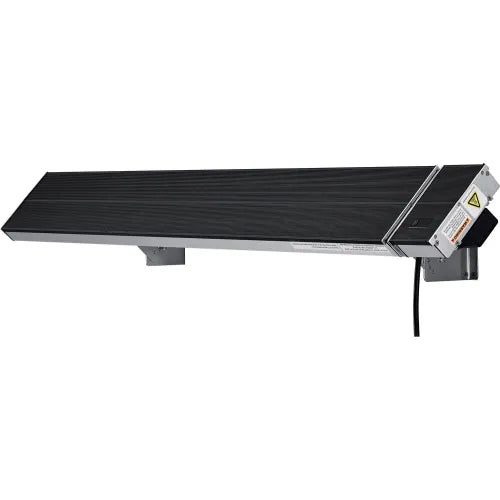 Global Industrial® Infrared Patio Heater w/Remote, Wall/Ceiling Mount, 2600W, Black Panel — WB246719
