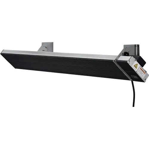 Global Industrial® Infrared Patio Heater w/Remote, Wall/Ceiling Mount, 2600W, Black Panel — WB246719