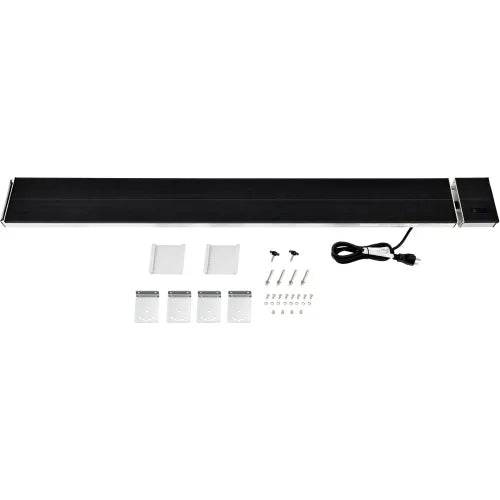 Global Industrial® Infrared Patio Heater w/Remote, Wall/Ceiling Mount, 2600W, Black Panel — WB246719