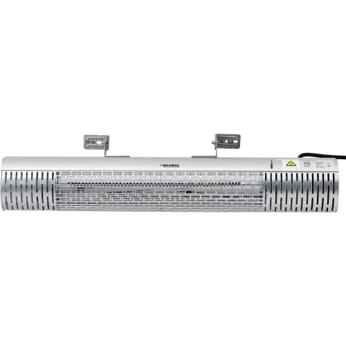 Global Industrial® Carbon Infrared Patio Heater w/ Remote Control, Wall/Ceiling Mount, 1500W — WB246720