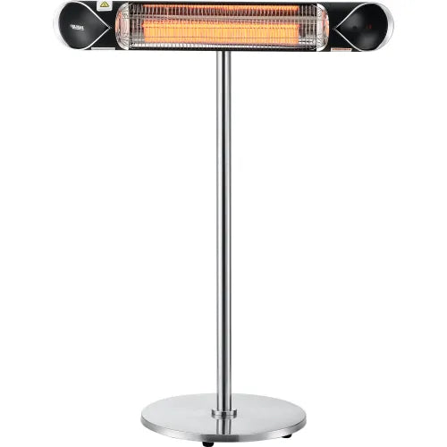 Global Industrial® Carbon Infrared Patio Heater w/Remote Control, Free Standing, 1500W — WB246722