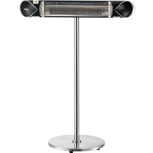 Global Industrial® Carbon Infrared Patio Heater w/Remote Control, Free Standing, 1500W — WB246722