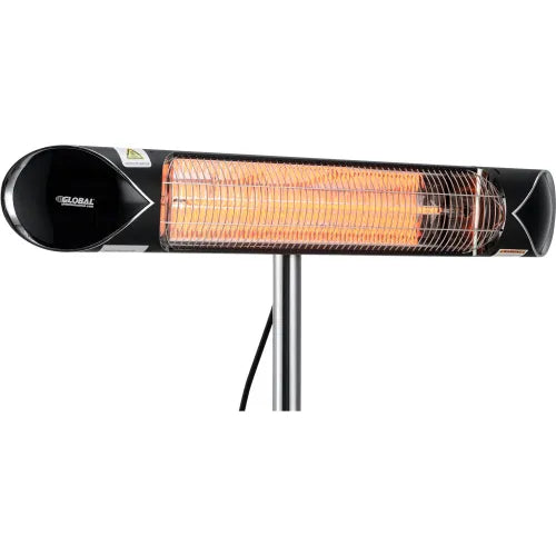 Global Industrial® Carbon Infrared Patio Heater w/Remote Control, Free Standing, 1500W — WB246722