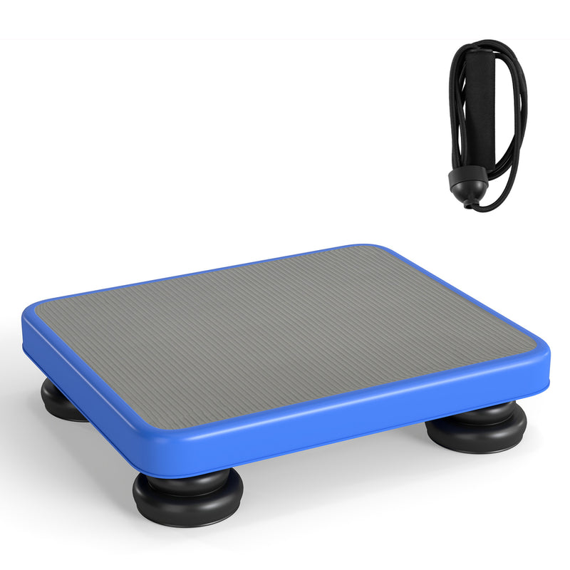 Costway - 24x20" Kids Rebounder Bouncing Board with Elastic Rope for Ages 3+-Blue