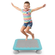 Costway - 25.5 Inch Kids Mini Trampoline with 4 Removable and Non-Slip Foot Pads-Blue