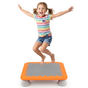 Costway - 25.5 Inch Kids Mini Trampoline with 4 Removable and Non-Slip Foot Pads-Orange