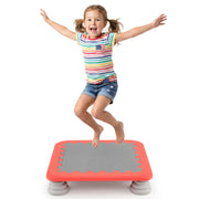 Costway - 25.5 Inch Kids Mini Trampoline with 4 Removable and Non-Slip Foot Pads-Red