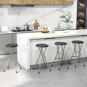 Costway - 28 Inch Portable Folding Stools with 330lbs Limited Sturdy Frame