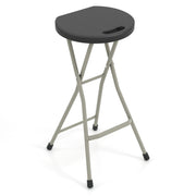 Costway - 28 Inch Portable Folding Stools with 330lbs Limited Sturdy Frame