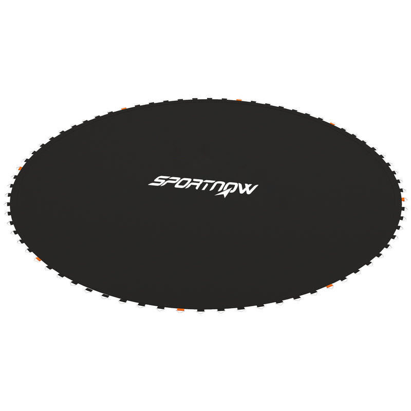 Soozier Trampoline Mat Replacement with Spring Pull Tool and 72 V-Hooks, Fits 12ft Trampoline, Using 5.5" Springs, Black
