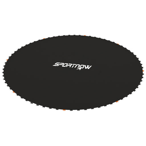 Soozier Trampoline Mat Replacement with Spring Pull Tool and 72 V-Hooks, Fits 12ft Trampoline, Using 5.5" Springs, Black