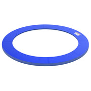 Aosom ⌀8ft Trampoline Pad ⌀96" Spring Safety Replacement Gym Bounce Jump Cover EPE Foam, No Holes for Pole, Blue