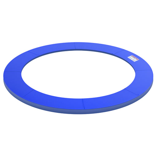 Aosom ⌀8ft Trampoline Pad ⌀96" Spring Safety Replacement Gym Bounce Jump Cover EPE Foam, No Holes for Pole, Blue