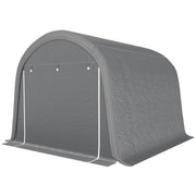 10' x 10' Outdoor Storage Tent, Heavy Duty and Waterproof Portable Shed for Bike, Motorcycle & Garden Tools, Light Grey