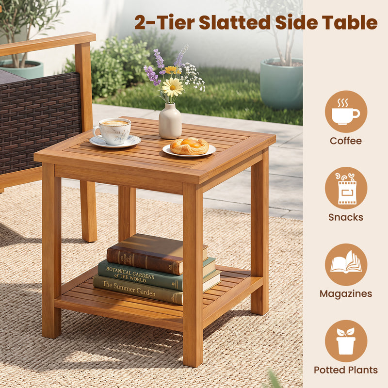Costway - 3 Piece Patio Furniture Set-Gray