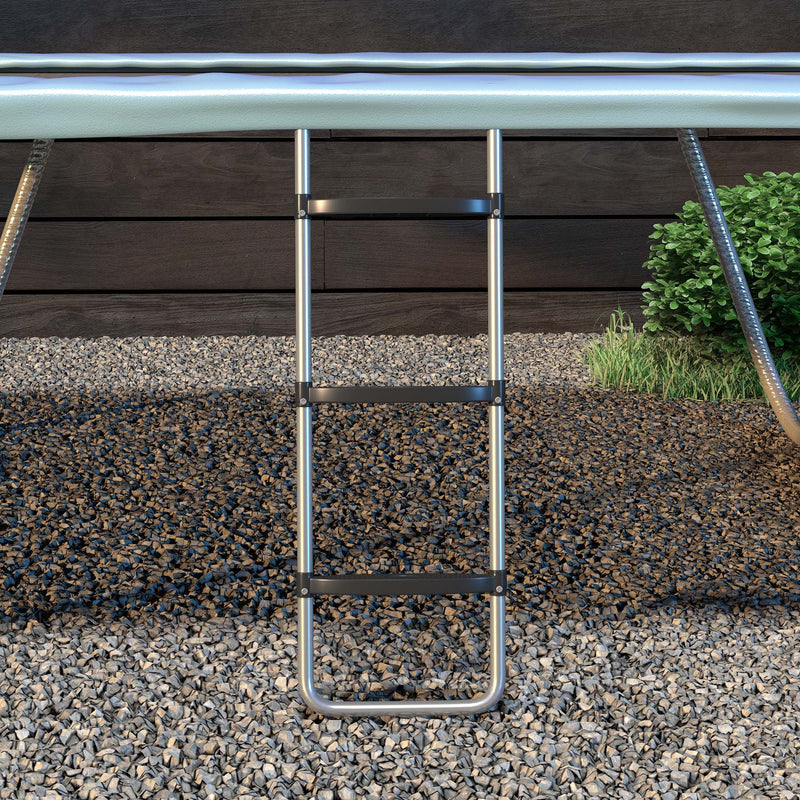 Soozier Trampoline Ladder Steel, 2/3 Steps Outdoor Trampoline Accessories, 38 Inch Length