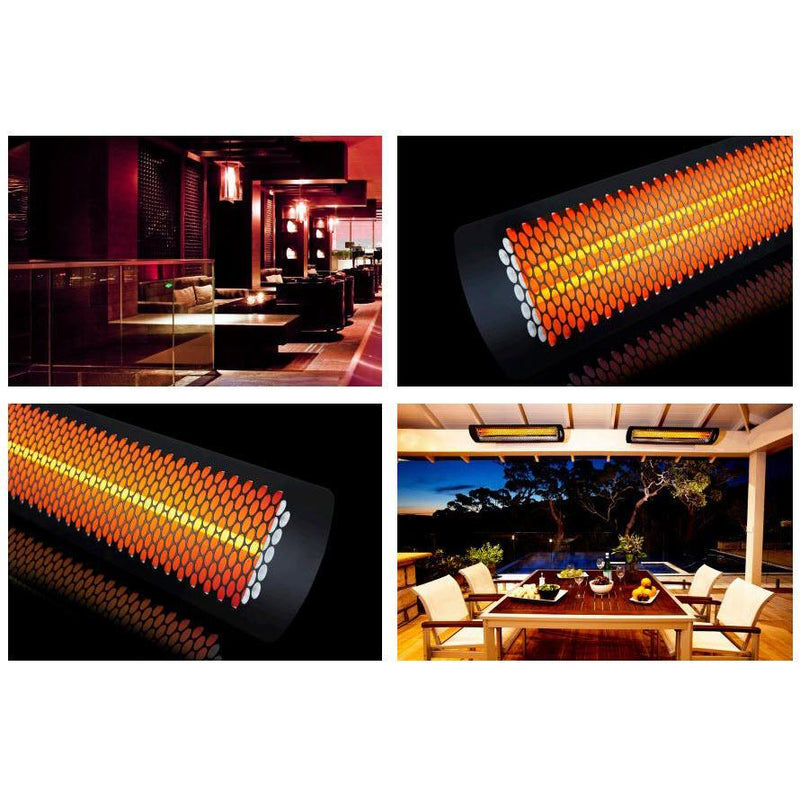 Bromic Tungsten Smart-Heat Electric 3000W Heater - Black