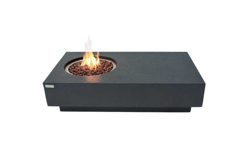 Elementi Metropolis Fire Table - Dark Gray