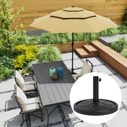 26 lbs Resin Round Patio Umbrella Base, Umbrella Stand Base, Outdoor Umbrella Stand for Outdoor, Lawn, Poolside