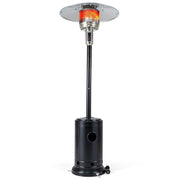 Costway - 50 000 BTU Patio Propane Gas Heater with Stainless Steel Burner-Black
