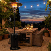 Costway - 50 000 BTU Patio Propane Gas Heater with Stainless Steel Burner-Black