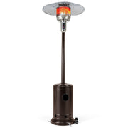Costway - 50 000 BTU Patio Propane Gas Heater with Stainless Steel Burner-Bronze
