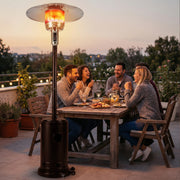 Costway - 50 000 BTU Patio Propane Gas Heater with Stainless Steel Burner-Bronze
