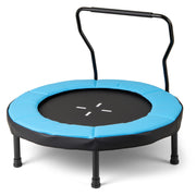 Costway - 40 Inch Trampoline for Kids Indoor Outdoor Fitness Trampoline-Blue