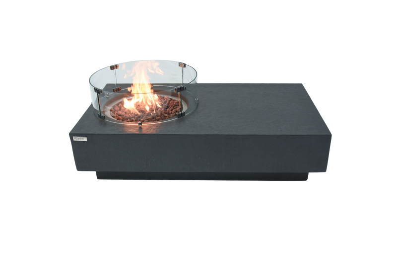 Elementi Metropolis Fire Table - Dark Gray