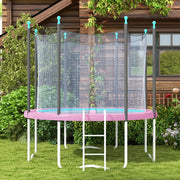Soozier 12FT Trampoline Spring Cover, Trampoline Pad Replacement, Waterproof and Tear-Resistant, All-Weather Trampoline Accessories, No Holes for Pole, Pink