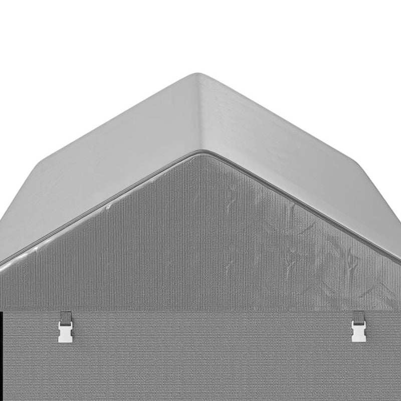 4 x 6ft Outdoor Storage Shed Tent, Portable Shed with Roll-up Door for Motorcycle, Bike, Garden Tools