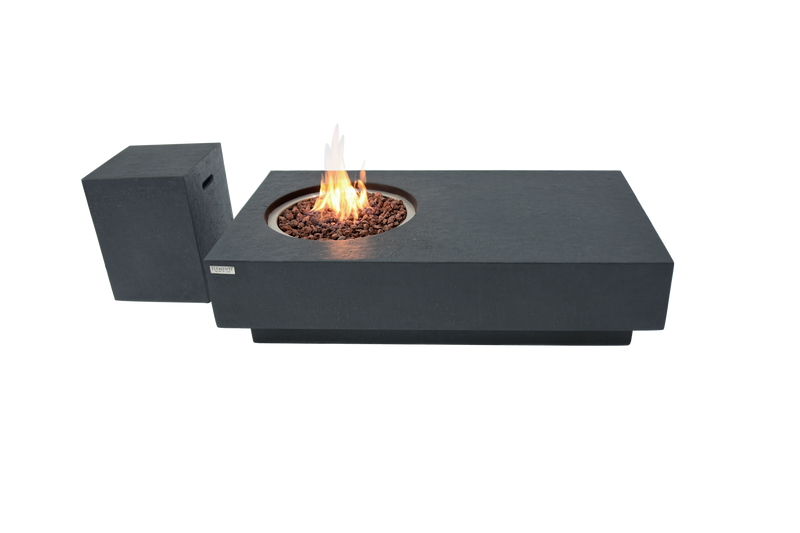 Elementi Metropolis Fire Table - Dark Gray