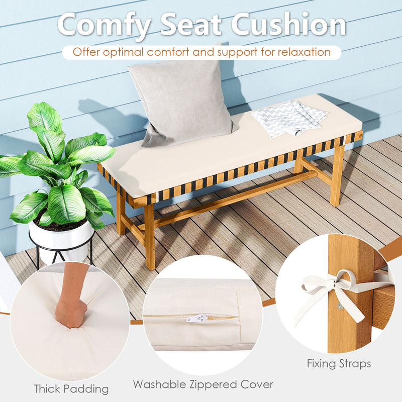 Costway - 6-Piece Patio Dining Set for 5-6 People Farmhouse Furniture