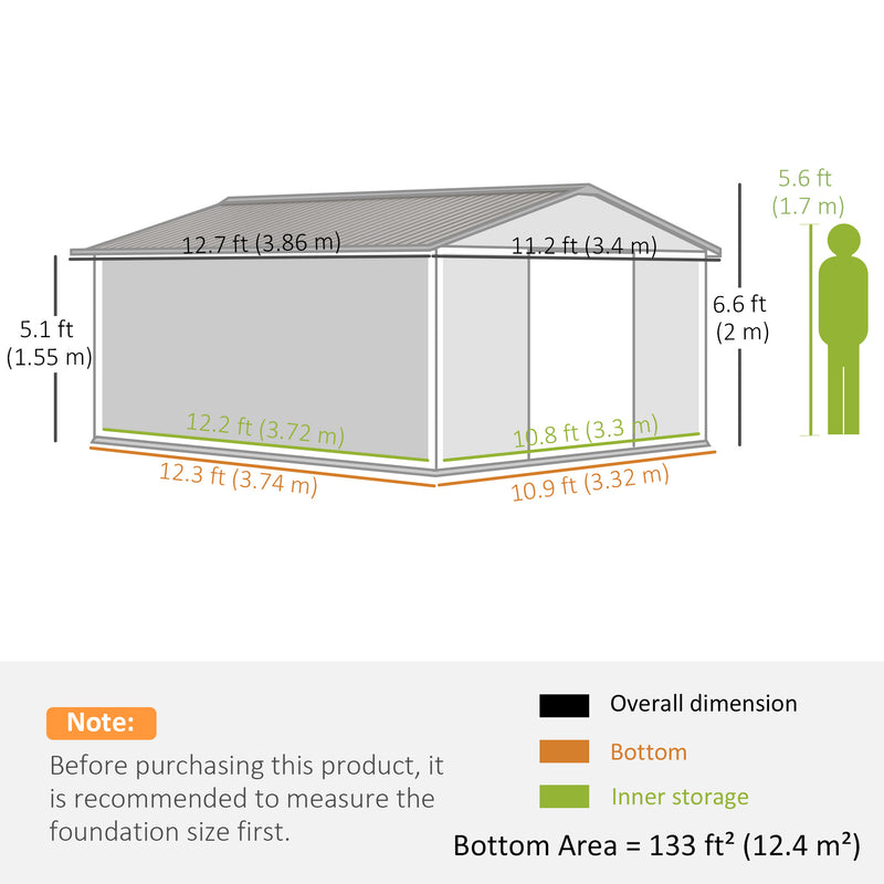 Garden Storage Shed - Yellow
